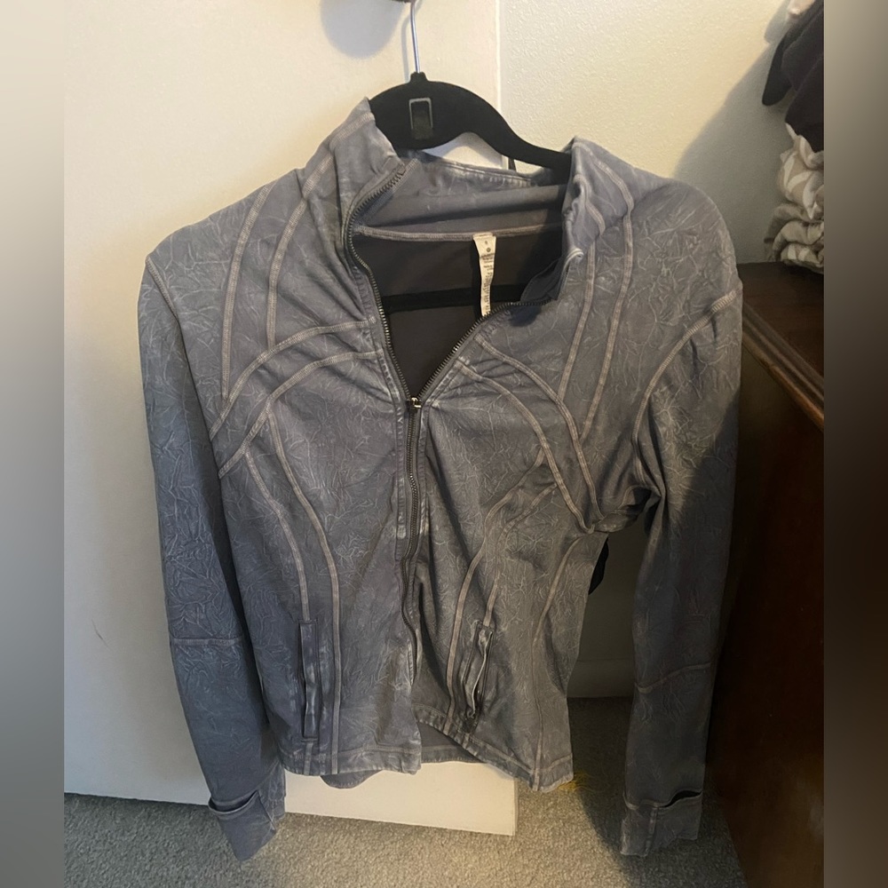 Lululemon grey diamond dye define jacket